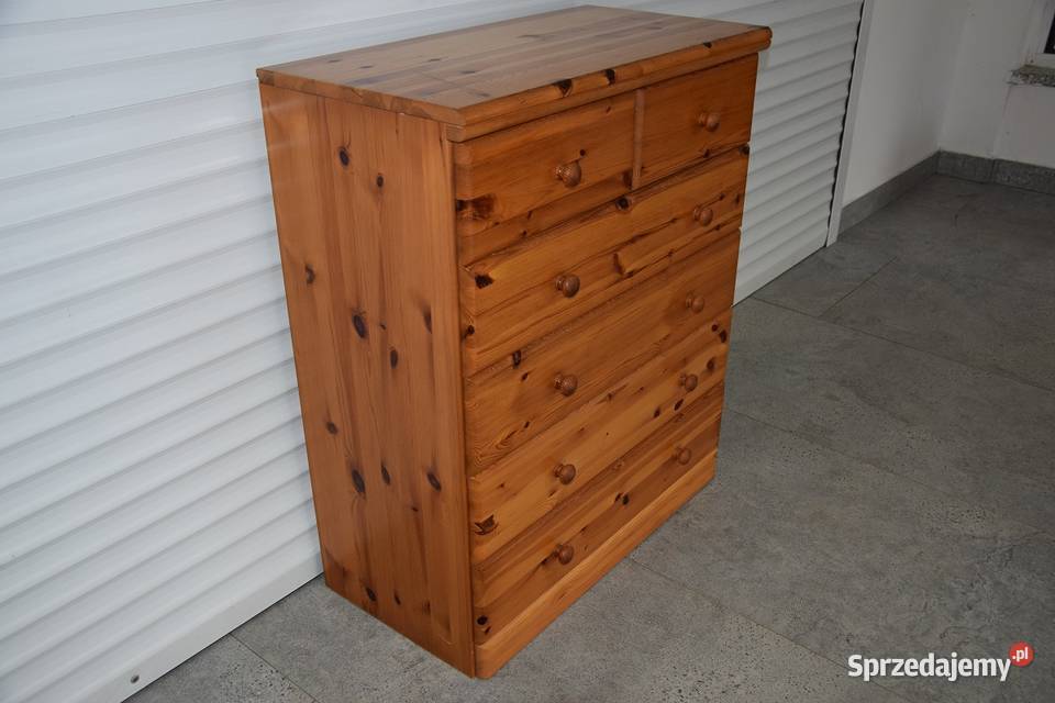 komoda z szufladami z drewna sosnowego Olsztyn