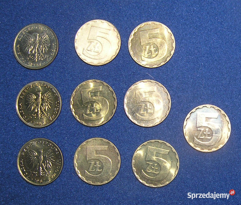 moneta PRL nominał 5 1987rD Bartków sprzedam