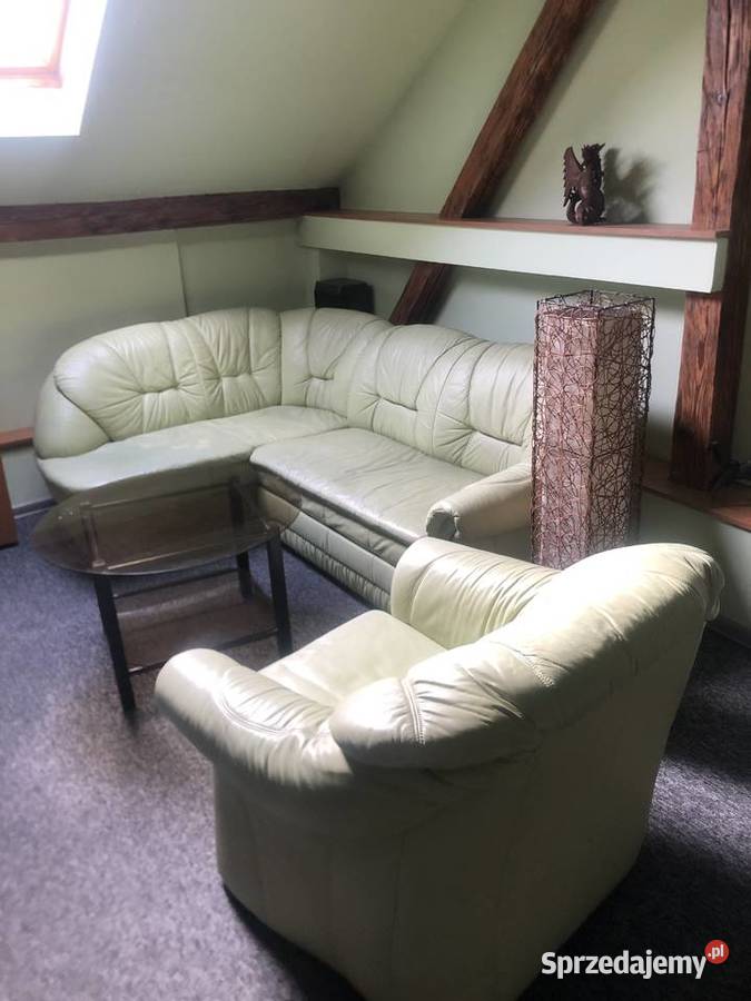 Zestaw Wypoczynkowy Skórzany Narożnik Fotel Kalwaria Zebrzydowska