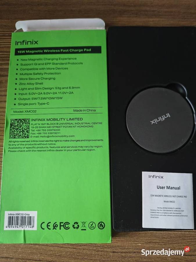 Ładowarka indukcyjna infinix XMC02 Lublin
