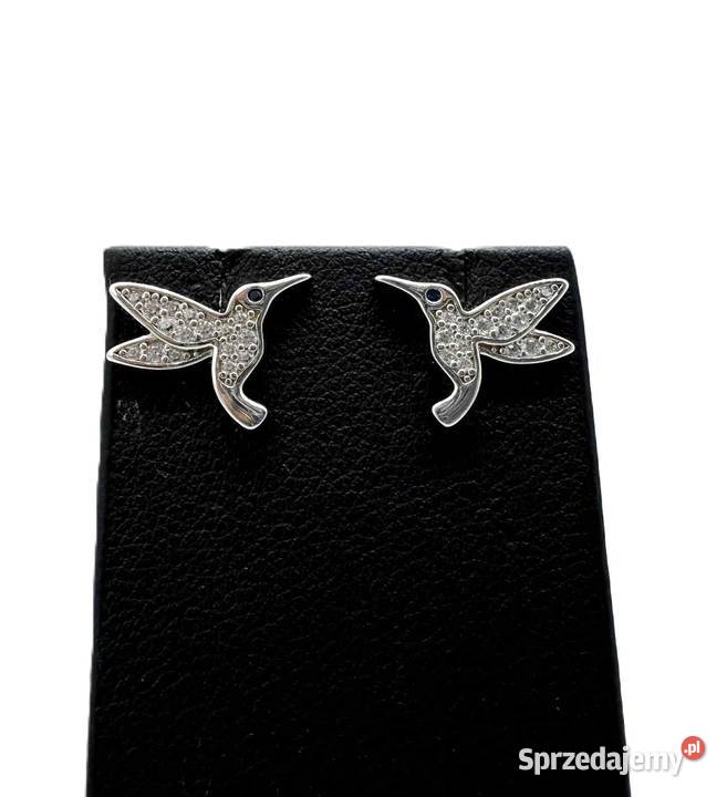 Nowe Srebrne Kolczyki Rodowane pr 925 175g Elbląg
