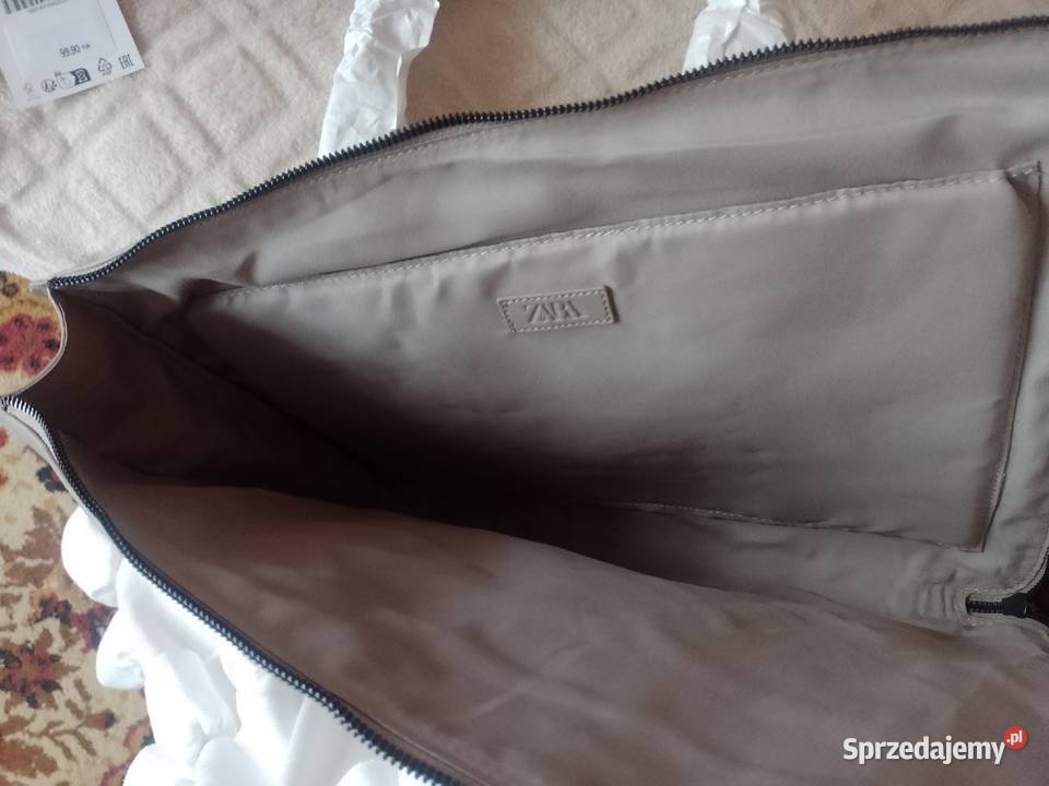 ZARASzara teczka torba na laptopa 13 z Madrytu szary/srebrny Torby i torebki Kraków sprzedam