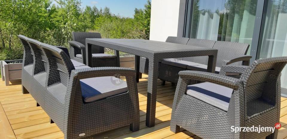 Zestaw poduch ogrodowych szary sprzedam