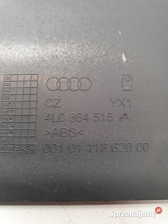OSŁONA POKRYWA SCHOWKA TUNELU AUDI Q7 4L0864515A Przystajń