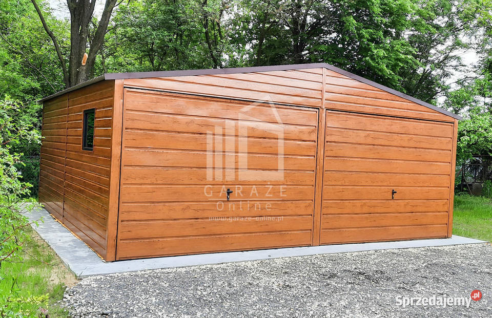GARAŻ BLASZANY 6m x 55m dwuspadowy 2x Brama okno 415zł/m2 Wrocław