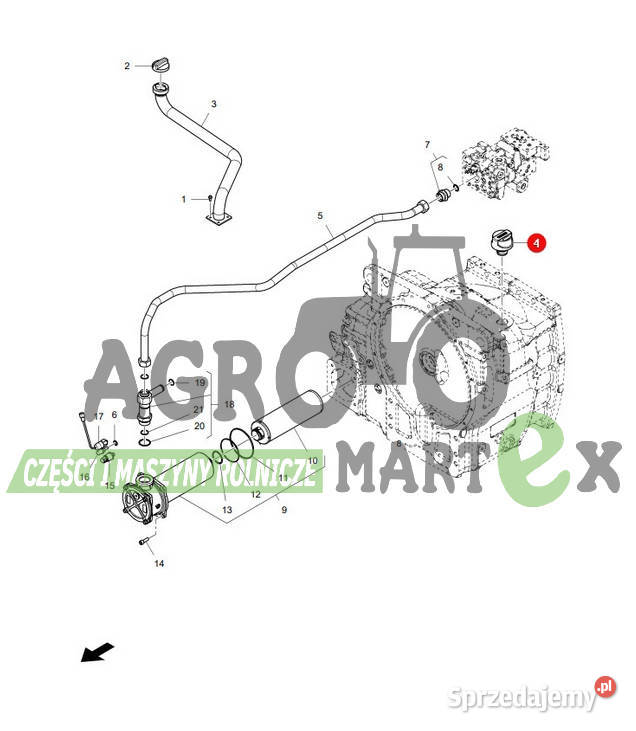 4285858M1 ODPOWIETRZNIK AGCO zam Wichrów sprzedam