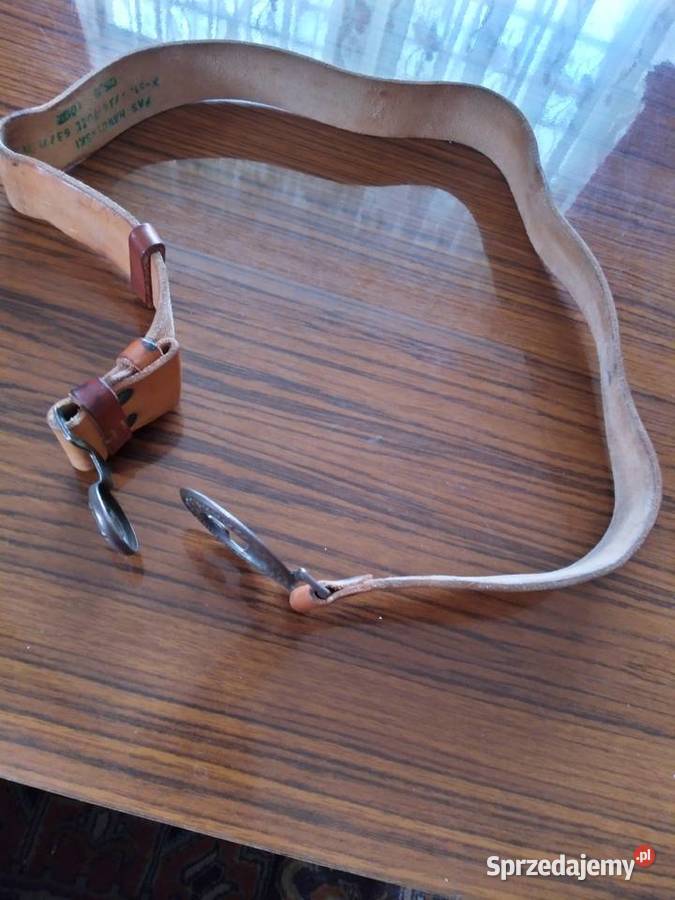 Pasek harcerski skórzany lata 70 Paski Moda i Styl