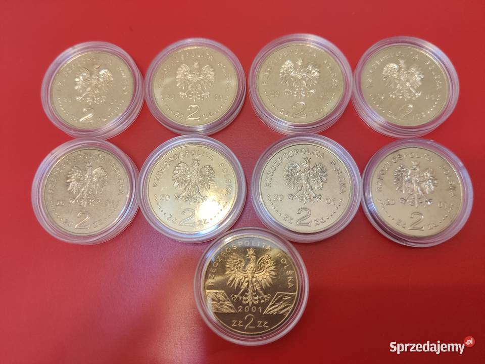 2001r Kompletny rocznik 9 monet 2 GN