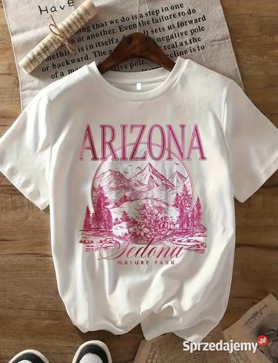 Tshirt damski XXL Arizona biały lubelskie Lublin