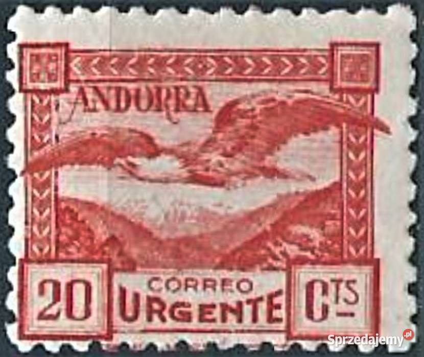 ANDORRA 1929 MNHpoczta lotnicza wysyłka Filatelistyka Człuchów sprzedam