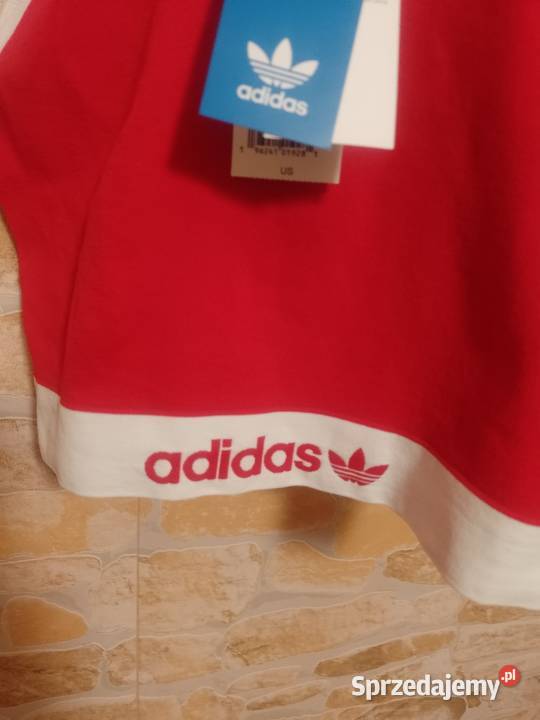 3840 ADIDAS Czerwono biały top fitness bokserka Kraków