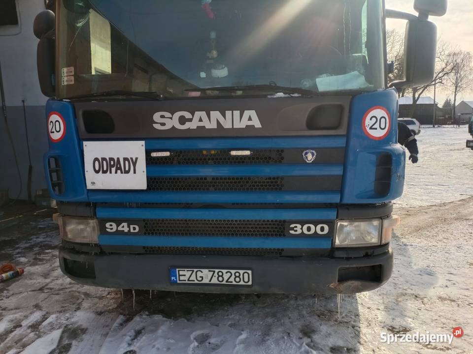 Scania P94 300 2003 Śmieciarka dwukomorowa Stan łódzkie Zgierz