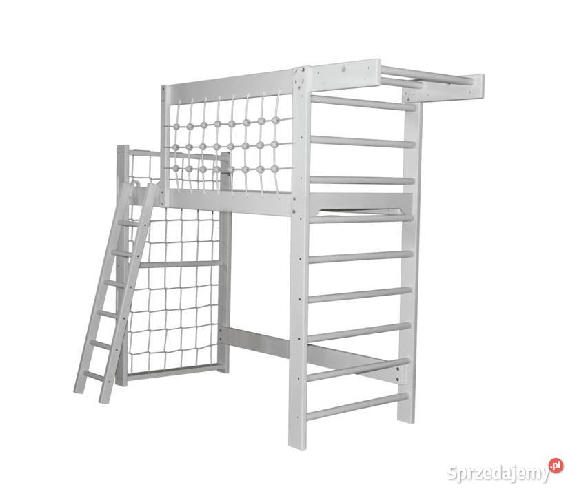 łóżko piętrowe drabinka gimnastyczna Dream biały Kraków