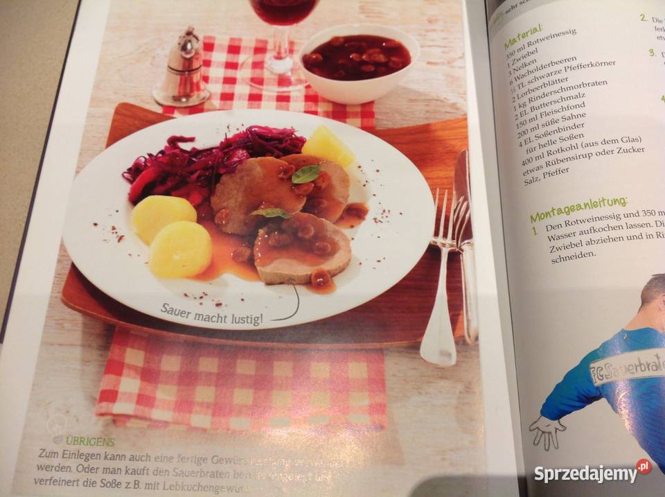 Książka z Potrawami Kulinaria Wydanie niemieckie Rok wydania 2016 Nowa Sól