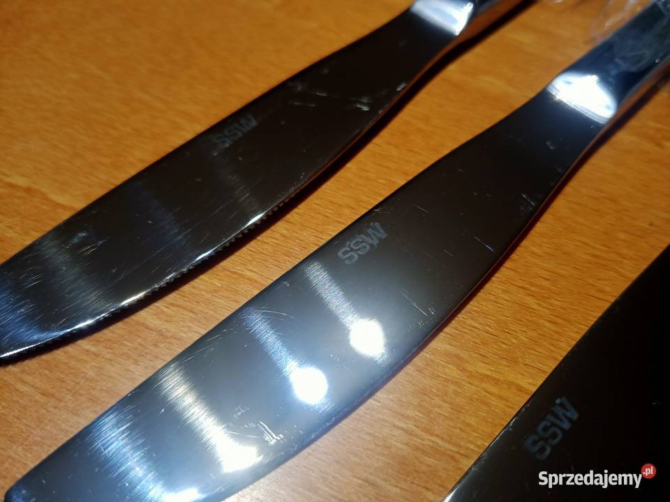 Noże stołowe SSW 6 niecałe 22 nowe Sztućce Kraków sprzedam