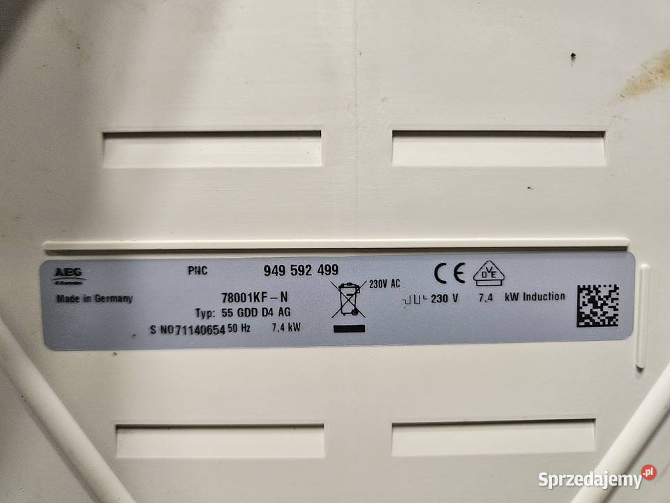 Płyta indukcyjna indukcja AEG 78001KNN 71 sprzedam