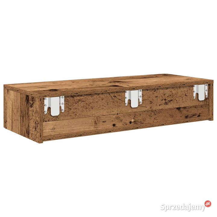 Półka ścienna z szufladami stare drewno 80x33x17 Warszawa sprzedam