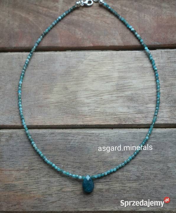 Naszyjnik amulet ochrony apatyt srebro kamień Naszyjniki Poznań
