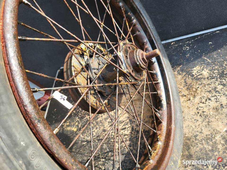 KOŁO TYŁ BSA AJS ZUNDAPP TRIUMPH VICTORIA DRAD Motocyklowe Rybnik