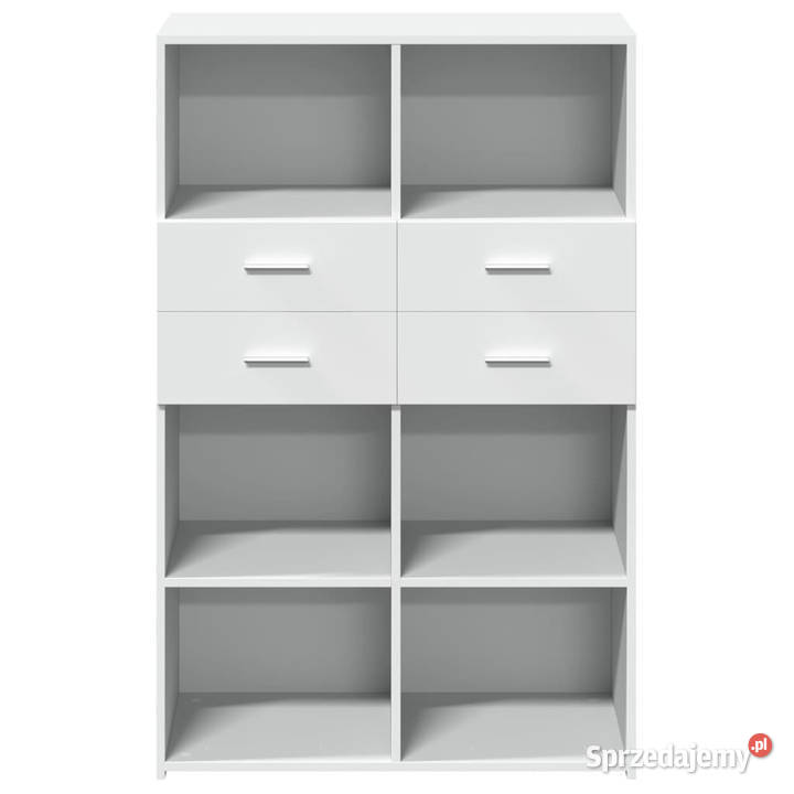Wysoka szafka biała 80x425x124 materiał Warszawa sprzedam