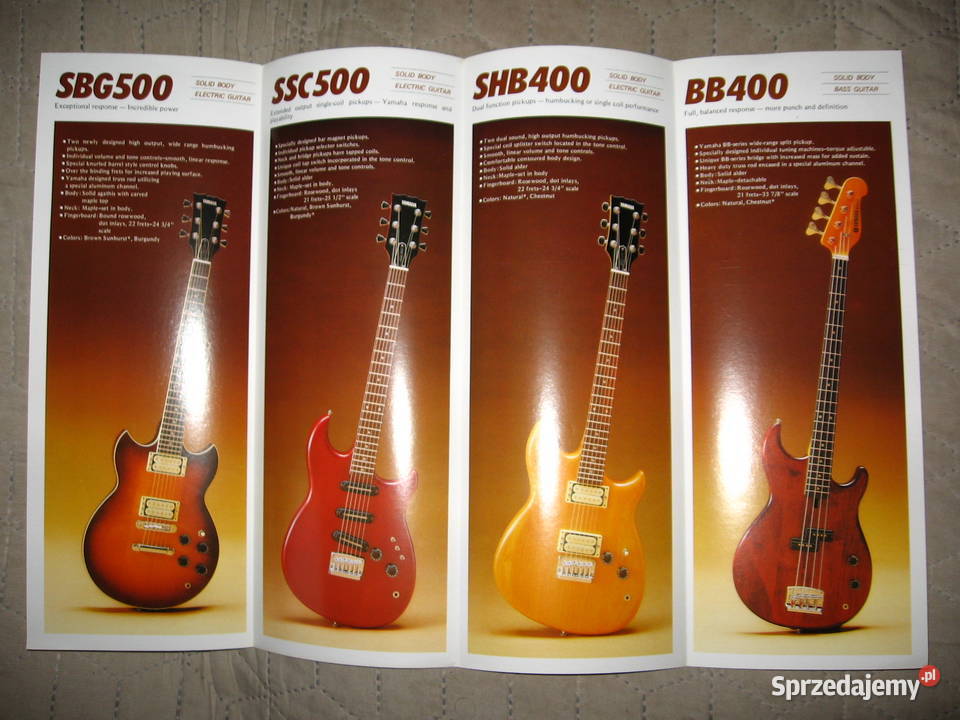 Yamaha Electric Guitars SBG500 SSC500 SHB400 Gitary i akcesoria pomorskie Kępice