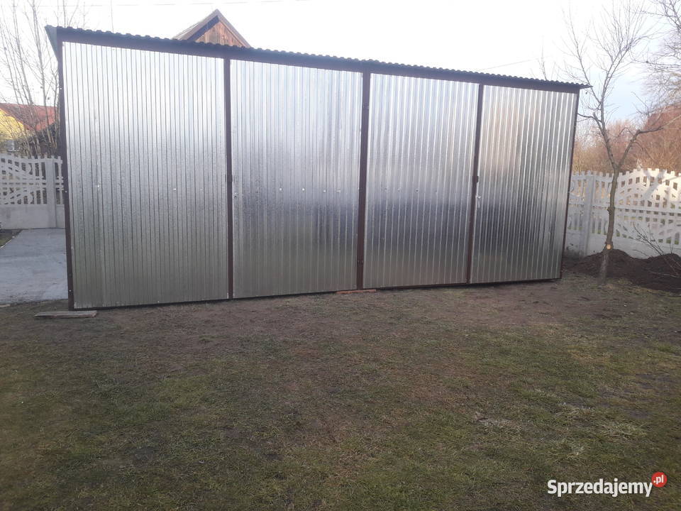 Garaż Blaszany Ocynkowany z zadaszeniem sprzedam