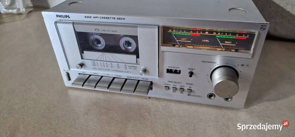 Magnetofon Philips 6312 HIFI STEREO CASSETTE Międzychód