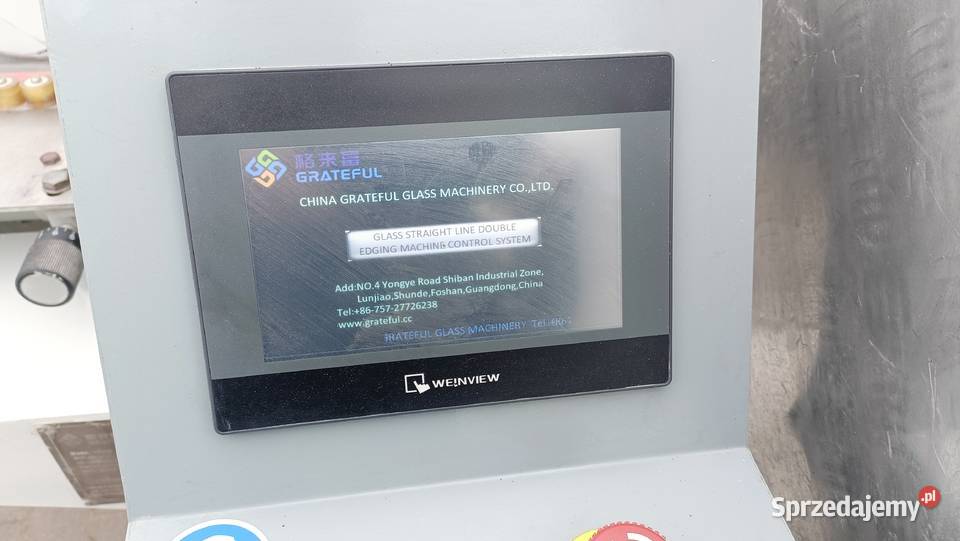 Szlifierka do szkła krawędziarka dwustronna 20 Gizałki