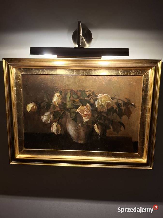 Obraz olejny Róże w wazonie Wacław Bielawski Malarstwo Łódź