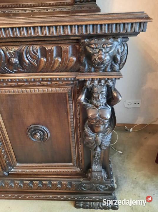 Wyjątkowy bufet w stylu neorenesansowym z 1900 Wrocław