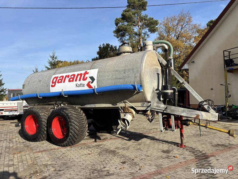 Beczkowóz 14000 litrów Kotte Garant beczka nieuszkodzony Beczkowozy Myszyniec