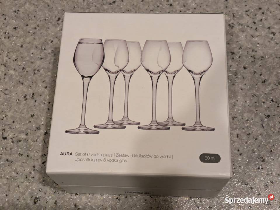 Kieliszki do wódki 6 sztuk DUKA Aura 60ml przezroczysty Katowice