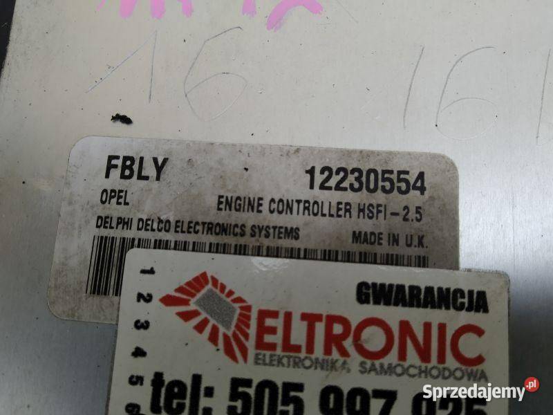 STEROWNIK SILNIKA KOMPUTER OPEL MERIVA A 2002 Gliwice sprzedam