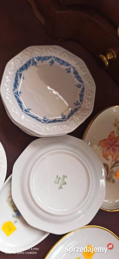 Konfiturówka Rosenthal Maria Blau.
Biała porcelana.