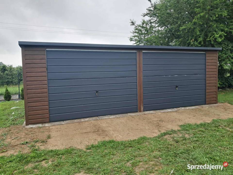 Garaż blaszany WZMOCNIONY PROFILAMI W OCYNKU