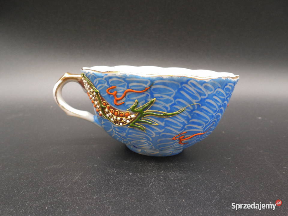 Japońska filiżanka dragonware porcelana smocza wielkopolskie Raszków