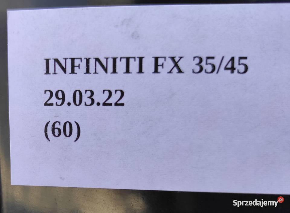 DRZWI PRAWY TYŁ GOŁE INFINITI FX35 FX45 części blacharskie Karoseria wielkopolskie Nowy Tomyśl