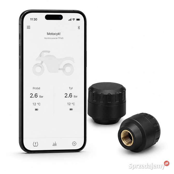 OBEST TPMS Bluetooth motocyklowy 2 czujniki Olsztyn
