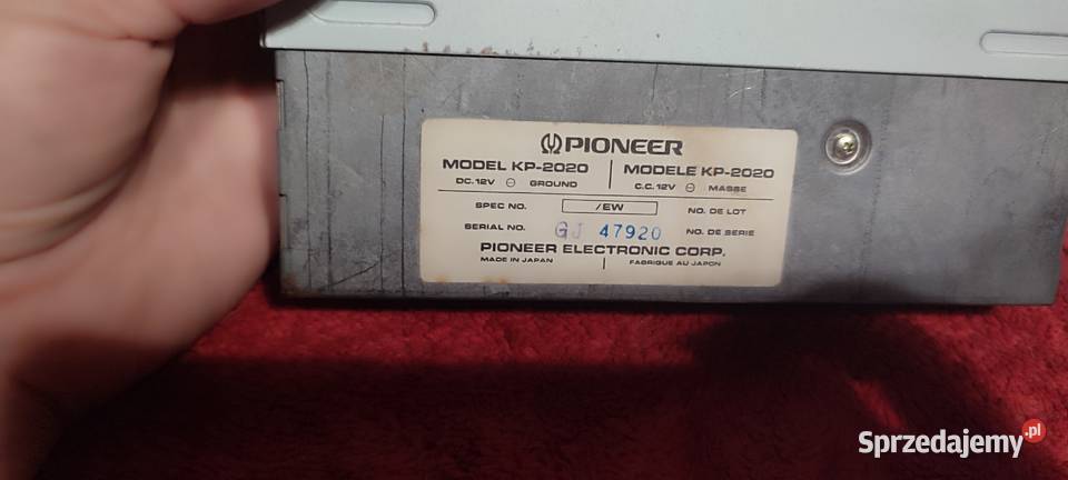 Sprzedam radio samochodowe Pioneer Ślesin sprzedam