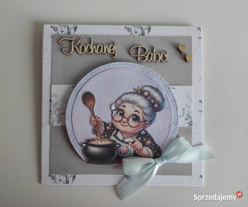 Kartka ręcznie robiona handmade z okazji Dnia
