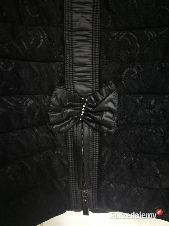 Kurteczka czarna pikowana z bufkami M Zielonki
