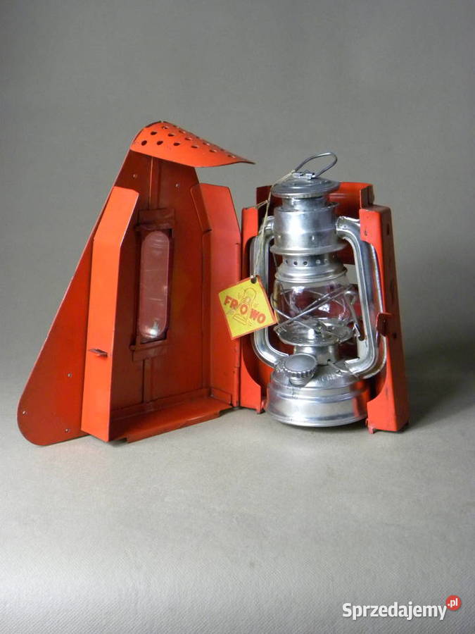 Niemiecka lampa naftowa Frowo 50 drogowy trójkąt