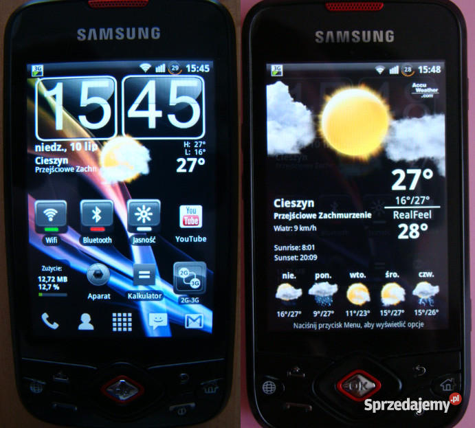 Samsung Galaxy I5700 Android 22 Obsługa video Cieszyn