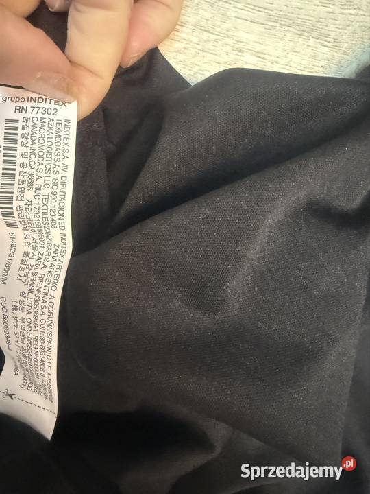 40L Zara Czarna długa halka pod sukienkę z Kraków