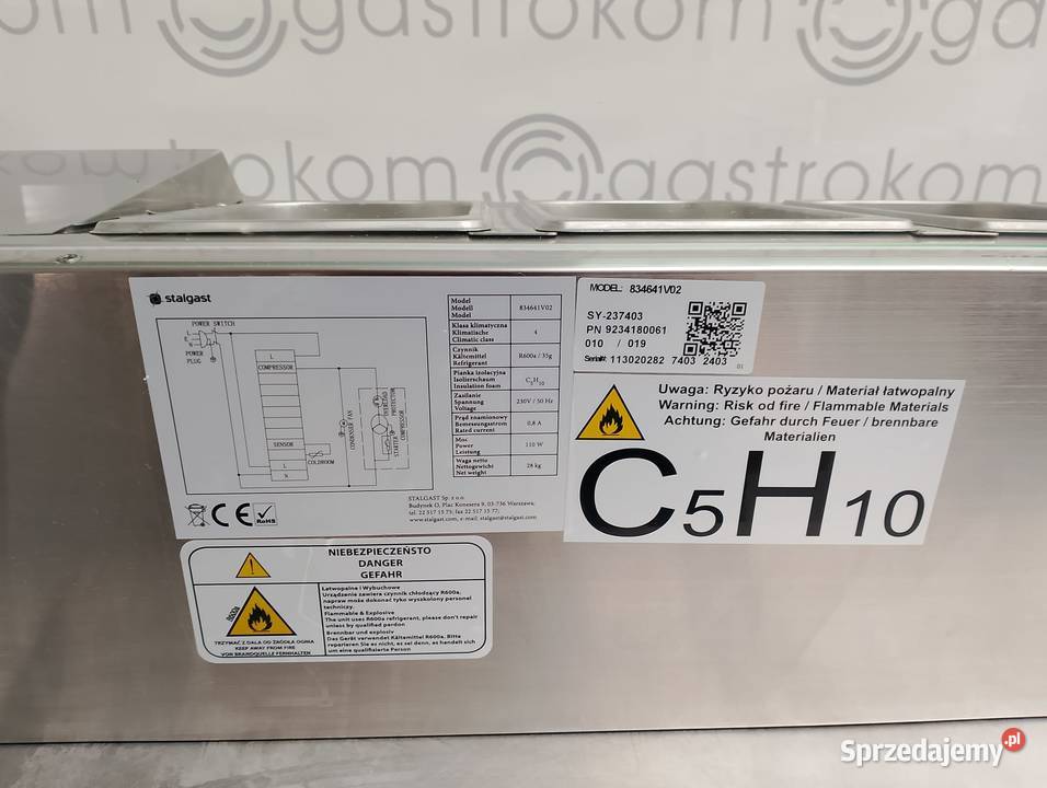 Nadstawka chłodnicza Stalgast 834641 6XGN 14 dolnośląskie