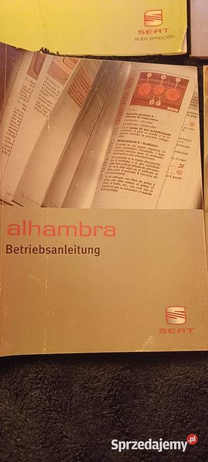 Książka instrukcja obsługi Seat Alhambra opolskie Prudnik
