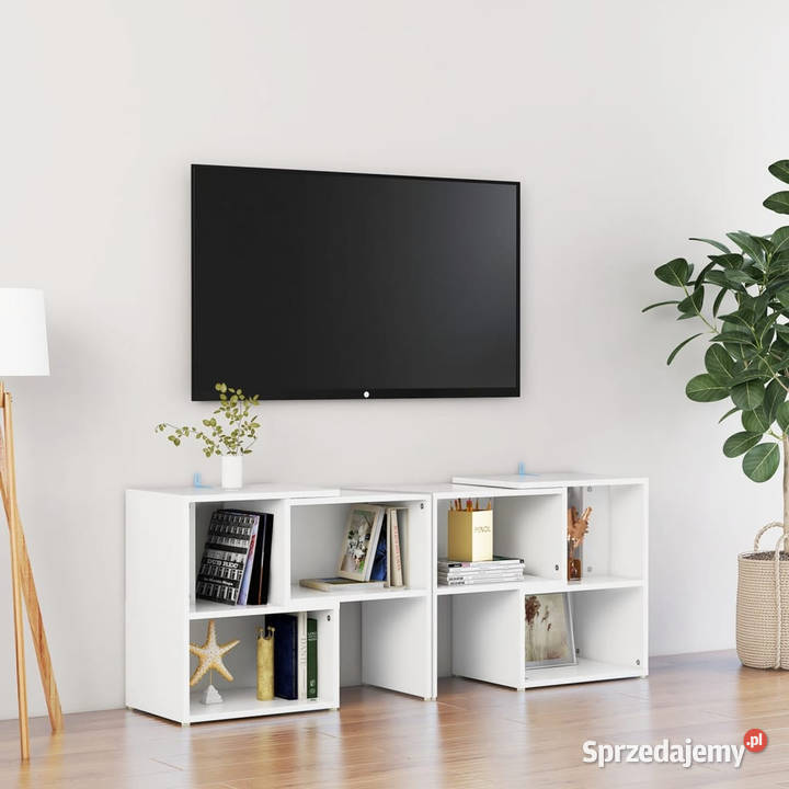 Szafka pod telewizor biała 104x30x52 WM808350 mazowieckie