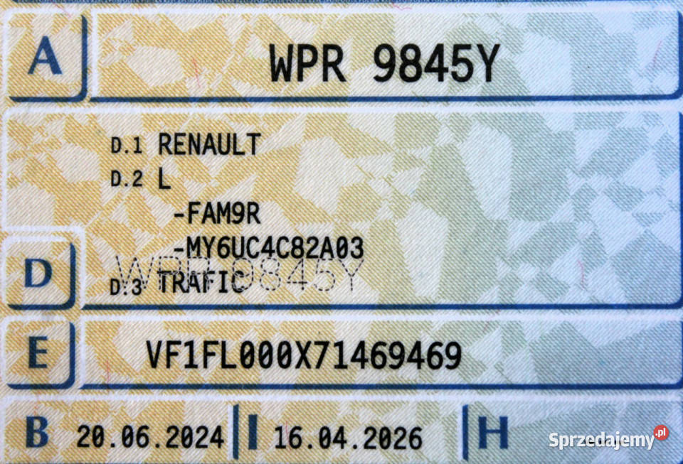 Renault Trafic L2 3osobowy FV23 Navi Kamera LED autoalarm Sokołów