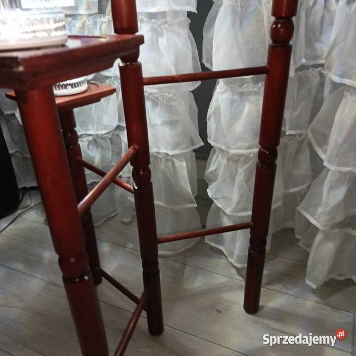 KWIETNIK DREWNIANY 4 ramienny styl vintage 100 brązowy Ropczyce