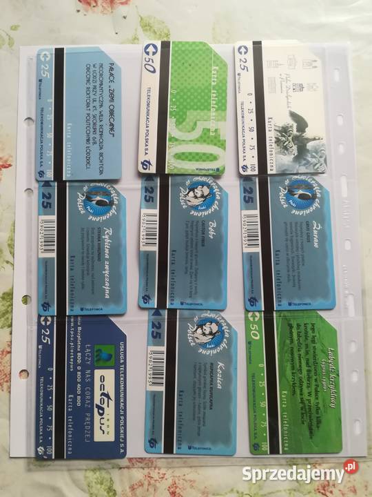 Kolekcja kart telefonicznych magnetycznych TP SA Kręćkowo sprzedam
